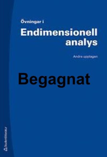 Endimensionell analys - övningsbok, uppl. 2