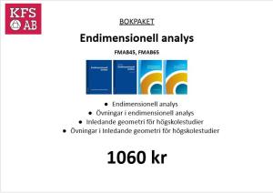 Bokpaket FMAB65/FMAB70 Endimensionell analys