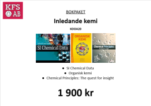 Bokpaket KOOA20 Inledande kemi