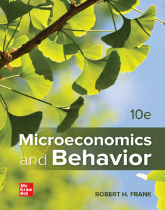 Microeconomics and behaviour, 10:th ed.