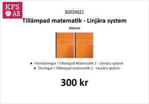Bokpaket FMAF10 Tillämpad matematik