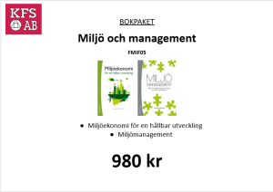 Bokpaket FMIF05 Miljö och management