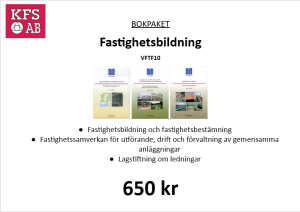 Bokpaket VFTF10 Fastighetsbildning