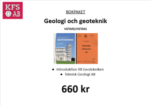 Bokpaket VGTA01/VGTA05 Geologi och Teknisk Geologi AK
