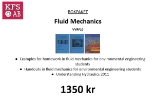 Bokpaket VVRF10 Fluid Mechanics