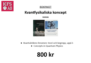 Bokpaket FAFA56 Kvantfysikaliska koncept