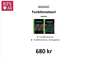 Bokpaket FMAF01 Funktionsteori