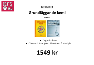 Bokpaket KASA01 Grundläggande kemi