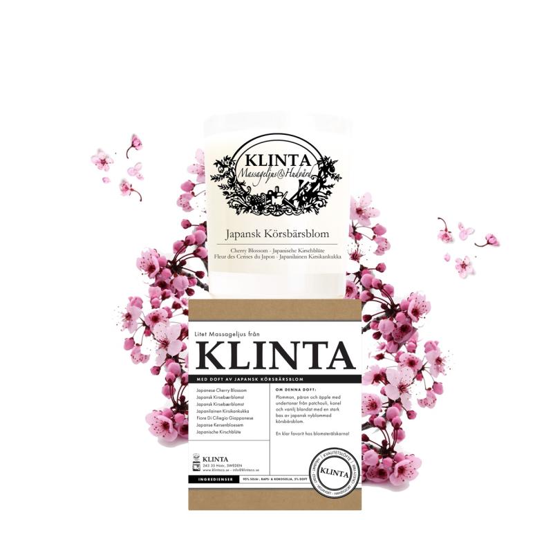 Doftljus & Massageljus Japansk Körsbärsblom Brinntid 18h