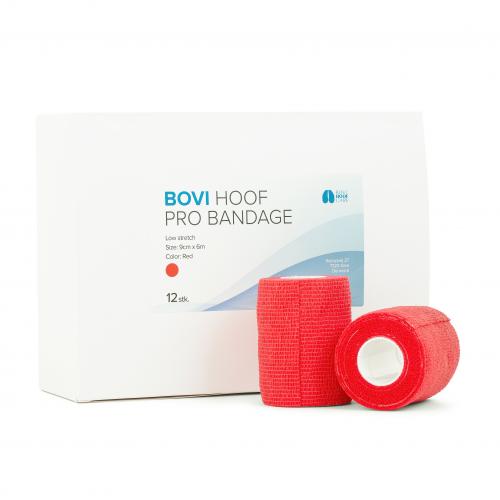 Bovi Hoof PRO Bandage 9 cm. 6 m RED 12 rolls