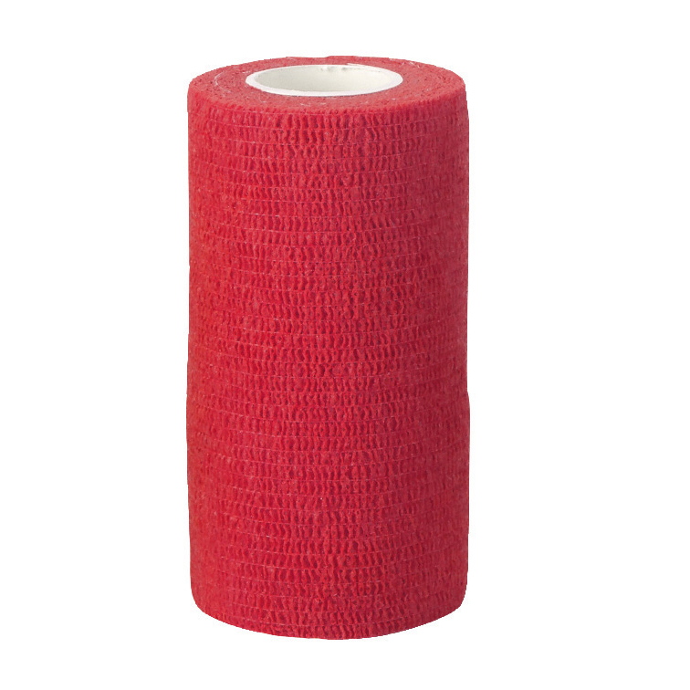 VETlastic Bandage 10 cm. 4.5 m  Röd 18 rullar