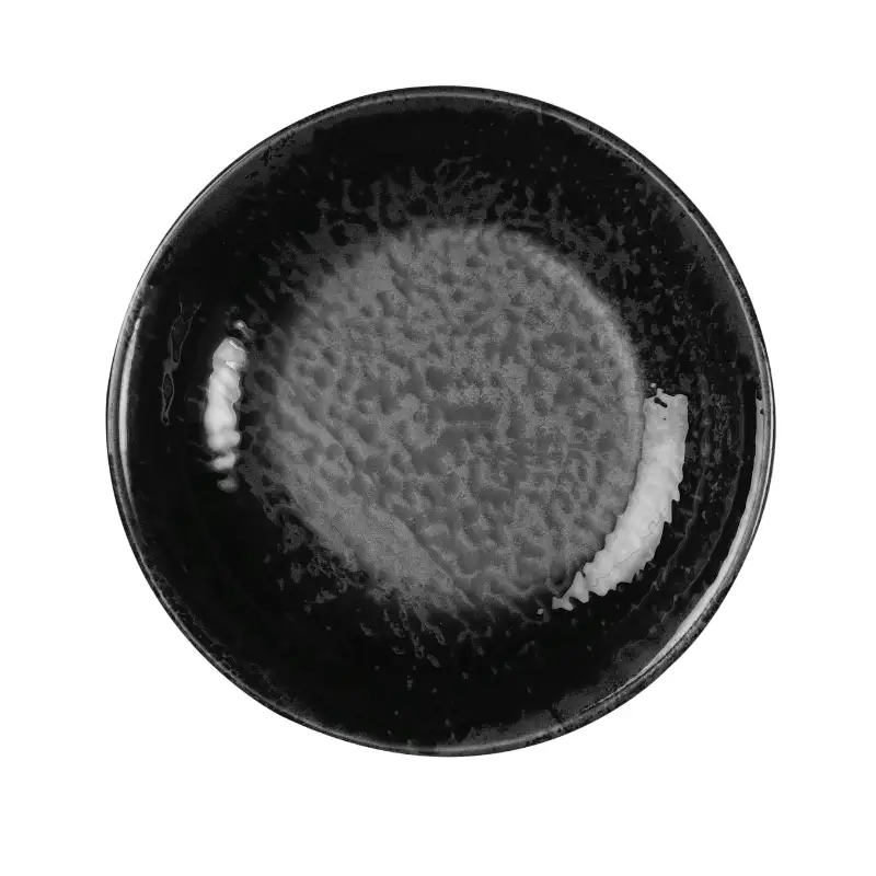 Tallrik Nano Cream djup 25cm svart