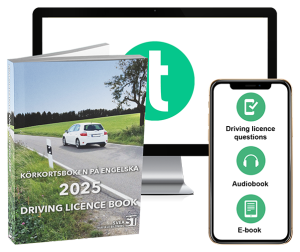 Teoripaket på engelska med körkortsboken 2025