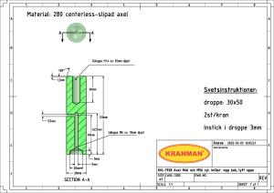 Axel infästning vippcylinder/bom, M46, M56