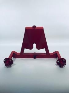 Boggiarm till vagn med torn