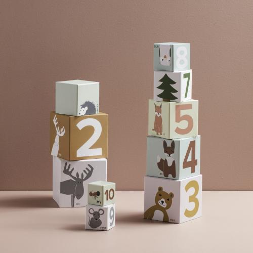 Kuber papp 1-10 Edvin