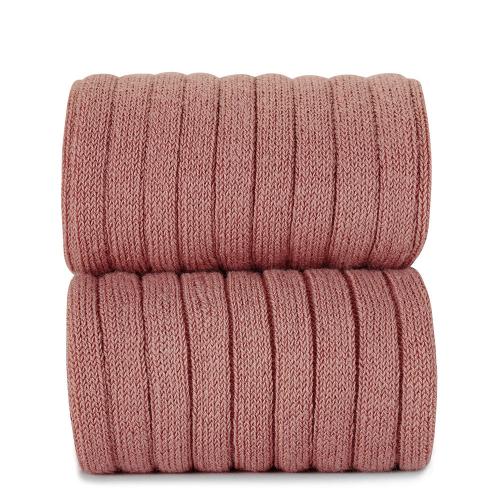 Basic rib strumpbyxor - terracota