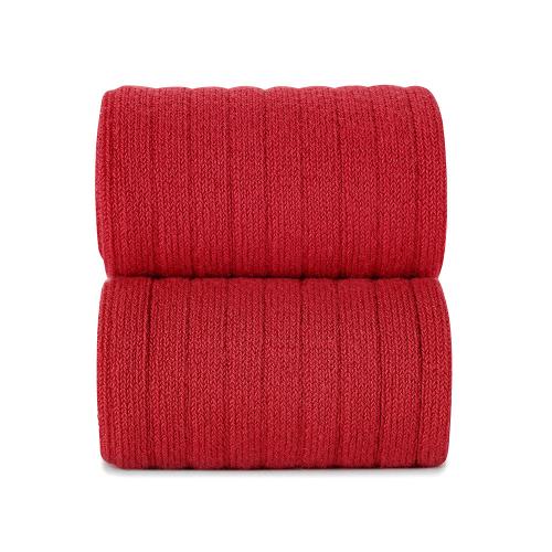 Basic rib strumpbyxor - Red