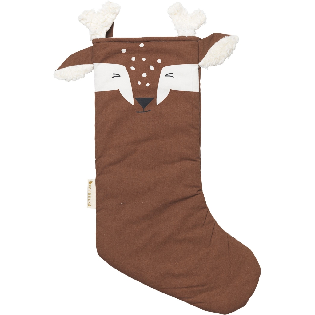 Christmas Stocking Deer - Chestnut