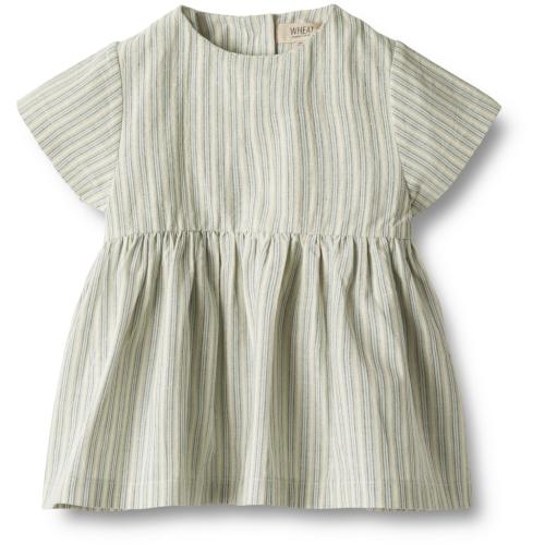 Dress S/S Esmaralda - aquablue stripe