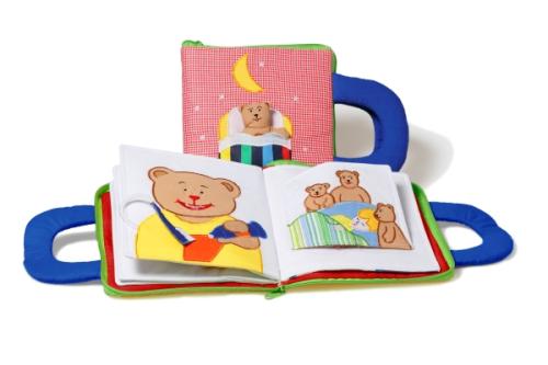 Godnattbok, röd, utan text