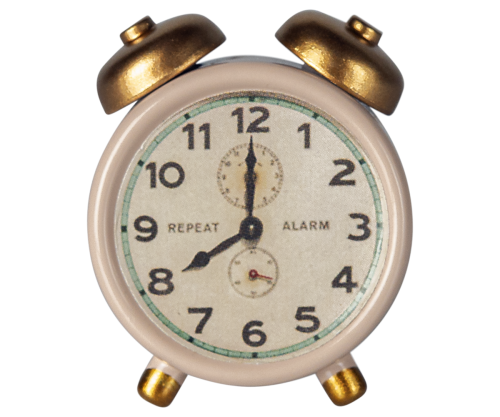 Maileg – Väckarklocka för möss i miniatyr, puderrosa