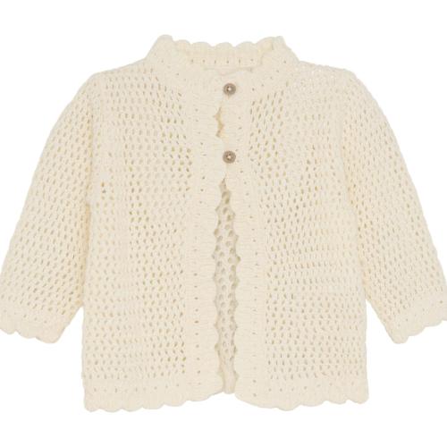 Cardigan stickad - Marshmallow white
