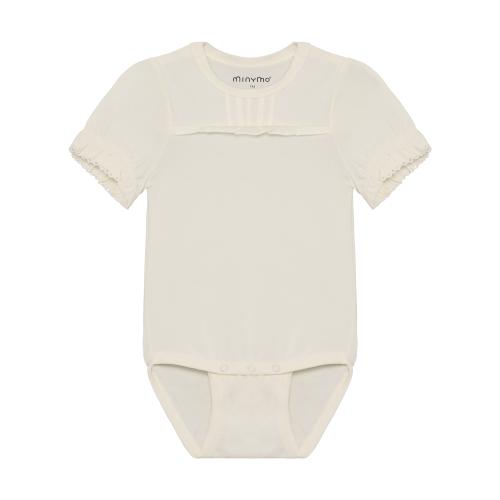 Body SS - kortärmad body gräddvit