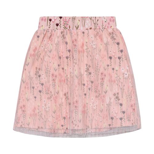 Kjol blommor ballerina - rosa