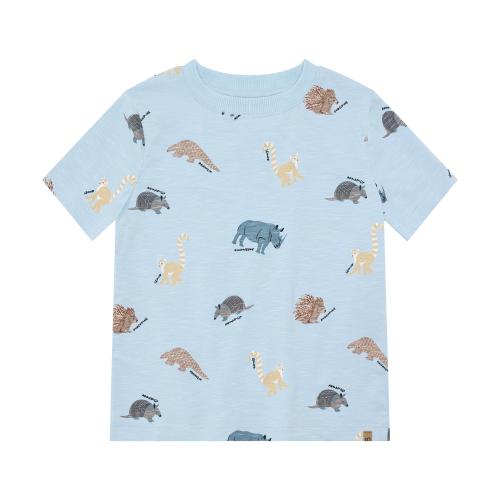 T-shirt Djur - ljusblå