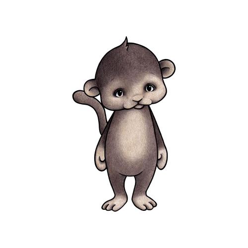 Apan Moon - Wallsticker