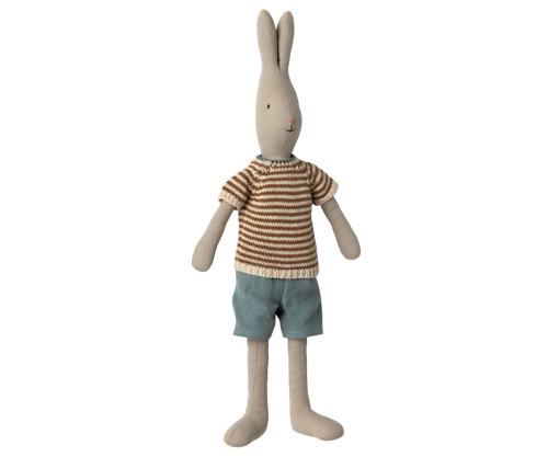 Maileg Kanin - Storlek 3 - 49 cm - Klassisk - Stickad Tröja och shorts