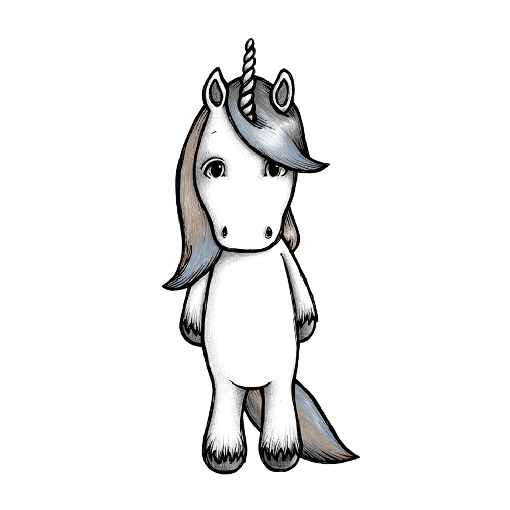 Enhörningen Hope - Wallsticker