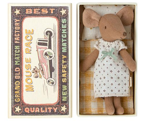Big sister mouse in matchbox - Maileg