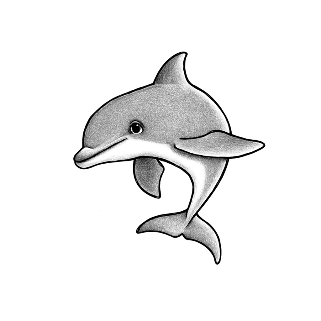 Delfinen Dylan - Wallsticker