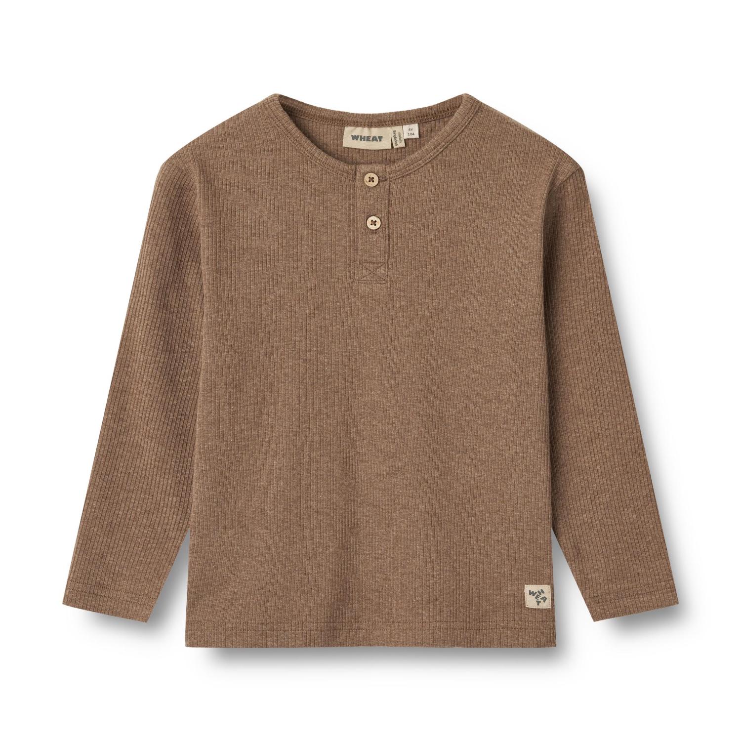 T-shirt Morris L/S - coffee