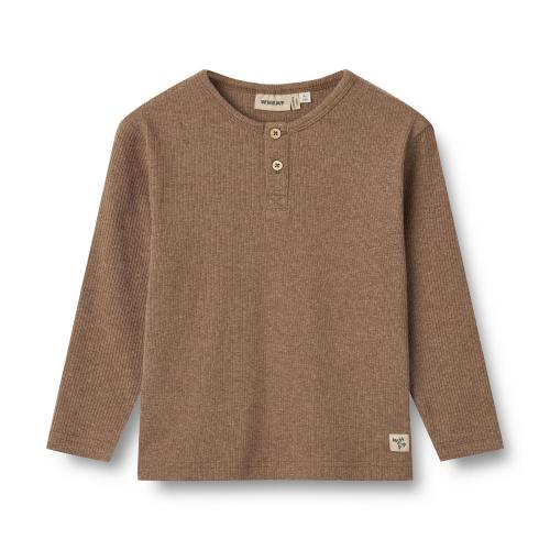 T-shirt Morris L/S - coffee