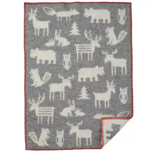 Forest ullfilt - grå, 65x90 cm