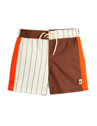 Pinstripe woven swim shorts