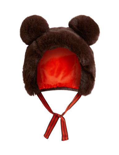 Faux fur ear hat - Brun