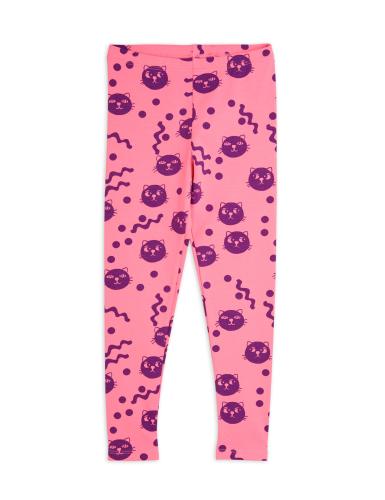 Leggings, Squiggly Cats - Rosa
