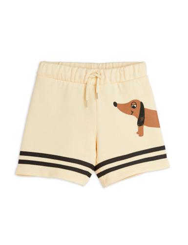 Sweatshorts, Dog Stripes - Beige