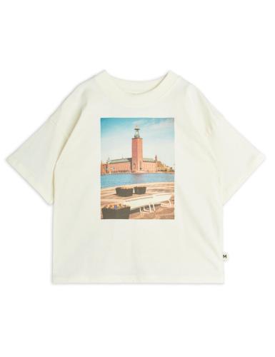 City hall T-shirt - Off-white - MiniRodini