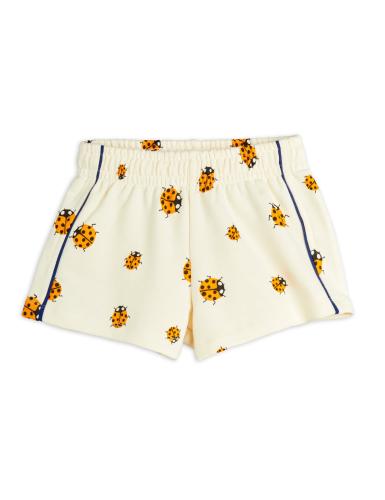 Ladybugs Sweatshorts - Off-white - MiniRodini