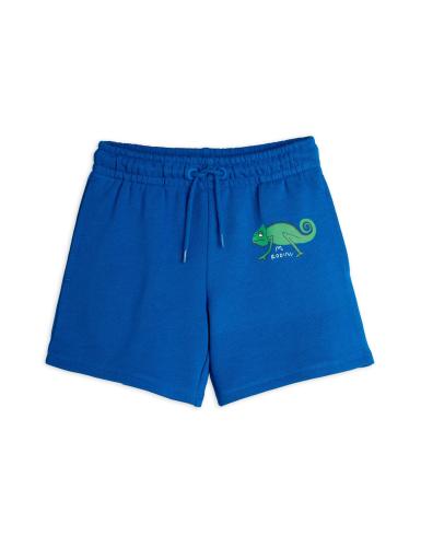 Lizard Sweatshorts - Blue - MiniRodini