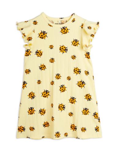Ladybugs Wing dress - Yellow - MiniRodini