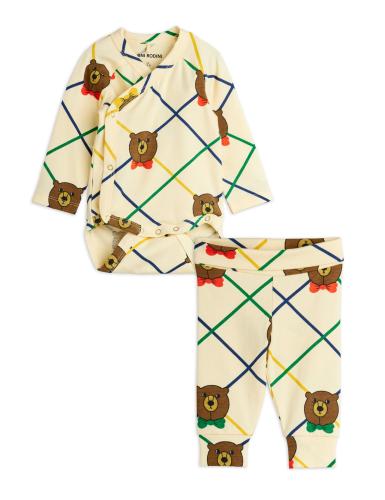 Bear check set för nyfödd