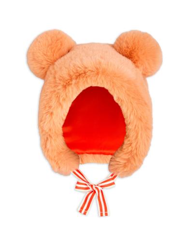 Faux fur ear hat - pink