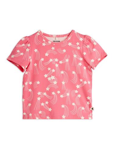 Starfall Print Puffärms Top