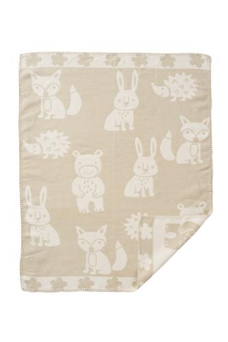 Bomullsfilt, Smile - Beige